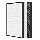 JXHOENGPO Replacement HEPA and Activated Carbon Filter UZ-KCP1HF UZ-KCP1DF, Compatible with Sharp, for UA-KCP100E-W Air Purifier