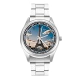 NTVOWPZO Three-Hand Analog Stainless Steel Watches for Men Easy Reader