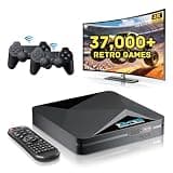 Kinhank Retro Gaming Console with 37,000+ Games – Video Game Console with Dual System (EmuELEC 4.6 Game OS + Android 9.0),4K UHD Output,2.4+5G WiFi,Bluetooth 5.0,4GB RAM – Gift for Family Game Night