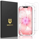 UNBREAKcable 2-Pack Screen Protector for iPhone 17e / iPhone 16e, Double Shatterproof Tempered Glass [Easy Installation Frame] [9H Hardness] [99.99% HD Clear] [Case Friendly] for iPhone 6.1 inch