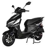 X-PRO Solara 150cc Gas Moped, Fully Automatic Street Commuter Moped with Electric & Kick Start, 10" Aluminum Wheels, Front Disc Brake, LED Headlight, Underseat Storage (Black)