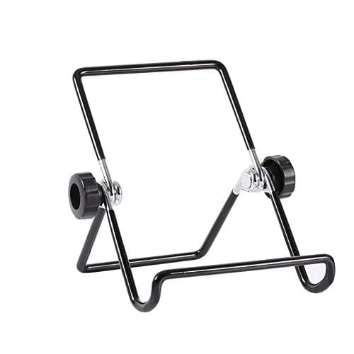 Diydeg Tablet Folding Holder, Metal Non Slip Tablet Stand Holder Adjustable Folding Stand Travel Accessories for (Small Diameter: 28mm/1.1in)