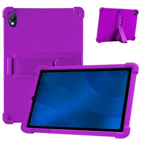 for Onn 8.1" Core 2026 Tablet Case 8.1Inch, Shockproof Four Corner Airbag Protection,Soft Silicone Edge Cover with Built-in Stand,Heavy Duty Protective Sleeve for Onn 8.1" Core,Purple