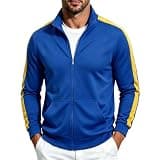 2026 Mens Fall Stripe Print Long Sleeve Jacket Fashion Streetwear