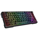 E-YOOSO 75% Wireless Mechanical Gaming Keyboard, Creamy Sound, Hot Swappable Pre-lubed Linear Switches, Gasket Structure, Knob Control, RGB Backlit, Compact Custom for PC, Black