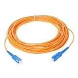 SEIRNHaBb 1pcs SC/UPC-SC/UPC-SM 3mm Fiber Optic Jumper Cable Single Mode Extension Patch Cord(5m)