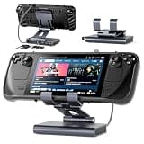 Docking Station Steam Deck Dock: Adjustable Stand 6-in-1 Hub Deck Accessories with HDMI 2.0 4K@60Hz TV/1Gb Ethernet/3*USB-A 3.0/PD 3.0 Fast Charging for Steam Deck, iPad,Other Smart Phones