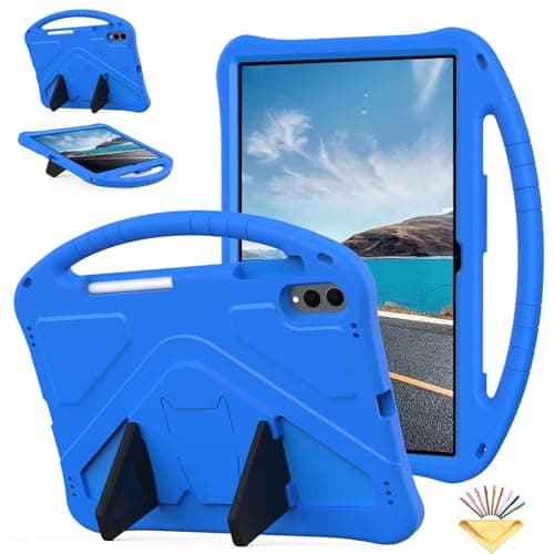 UUcovers Kids Case for Samsung Galaxy Tab S11 Ultra 14.6 inch Tablet (2025) (Model: SM-X930/SM-X936) with S Pen Holder Handle Stand Kids-Proof Slim Lightweight Soft EVA Shockproof Rugged Cover, Blue