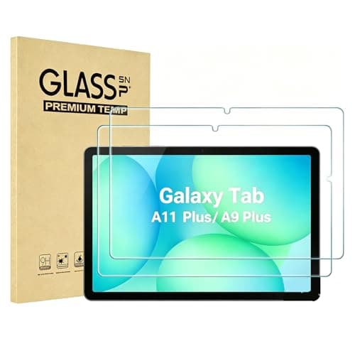 ProCase 2 Pack Screen Protector for Galaxy Tab A11 Plus 2025 / Tab A9 Plus 11 Inch 2023, HD Tempered Glass Film Guard, Case Friendly