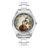 NTVOWPZO Three-Hand Analog Stainless Steel Watches for Men Easy Reader