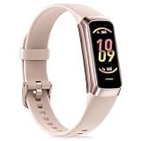 Fitness Tracker for Women Men with Heart Rate/Blood Pressure/Calories/Pedometer, Activity Tracker with 1.1"" AMOLED Screen, Waterproof Step Tracker for Android iPhones, Pink