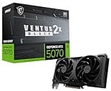msi Gaming RTX 5070 12G Ventus 2X OC Black Graphics Card (12GB GDDR7, 192-bit, Extreme Performance: 2542 MHz, DisplayPort x3 2.1a, HDMI 2.1b, NVIDIA Blackwell Architecture)