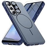 for Samsung Galaxy A57 5G Phone Case[Compatible with Magsafe] [15 FT Military Grade Drop Protection] with Screen Protector & Lens Protector, Non-slip Shockproof Case for Galaxy A57 5G (Dark Blue)
