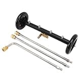 Generic Undercarriage Pressure Washer Cleaner, 16 Inch 2 in 1 Surface Cleaner with 2 Extension Wands for Car, Truck, SUV Underbody Washing, 4000 PSI