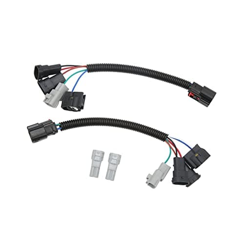 Omquot LED Headlight Conversion Harness Efficient High Low Beam Wiring Harness Adapter for 2016-2021, Durable ABS Material, Fit for Car Enthusiasts