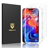 UNBREAKcable 2-Pack Screen Protector for iPhone 16 Plus, Military-Grade Shatterproof Tempered Glass [9H+ Hardness] [Easy Installation Frame] [99.99% HD Clear] for Apple iPhone 16 Plus