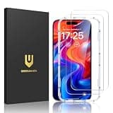 UNBREAKcable 2-Pack Screen Protector for iPhone 16 Plus, Military-Grade Shatterproof Tempered Glass [9H+ Hardness] [Easy Installation Frame] [99.99% HD Clear] for Apple iPhone 16 Plus
