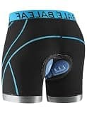 baleaf Men's 5D Padded Bike Underwear Cycling Shorts Anti Slip Mountain Biking Riding Bicycle MTB Gear Liner Black/Blue XL
