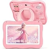 YosaToo Kids Tablet, Android 16 Tablet for Kids 7" 4GB 32GB with Drop-proof Case, Pre-installed Offline Learning App, Parental Control WiFi Toddler Tablets for Ages 3-12 with YouTube Google Kids Space