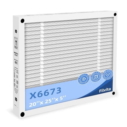 X6673 Replacement Furnace Filter Compatible with Lennox X6673 20x25x5 MERV 11 HCF20-11 HVAC AC Pleated Design (1-PACKS)