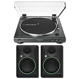 Audio-Technica AT-LP60XBT-BK Automatic Bluetooth Turntable Bundle with Mackie CR5BT 5.25-Inch Powered Studio Monitors — Wireless Vinyl Record Player for Vinyl Listening, Home Studio, Desktop Audio