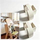 Zofianna High Chair Tray Holder Compatible with Abiie Beyond Junior High Chair Back Mounted Tray Storage Clip Replacement Organizer for Baby Feeding Chair