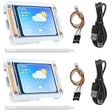 2pcs ESP32 Display 2.8 inch, ESP32-32E WiFi+BT Dual-core TFT Module with Acrylic Case, ESP32 Development Board ILI9341 Driver 240X320 Smart LCD Display Screen for Arduino IOT