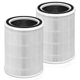 HSIAMEN HAP606 HAP609 Filter Compatible with ECOSELF HAP609, XenonLab VisionAir HAP606 & FreAire HAP606 Air Purifier, 3-Stage HEPA Filter with Carbon, 2-Pack