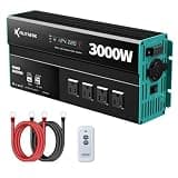 Power Inverters 400W 12V DC to 110V AC Converter for Vehicles 2 USB Ports Car Charger Adapter with a Cigarette Lighter Ports Plug Outlet, Power Inversor(Modified sine wave-3000W)