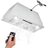 30 Inch Built-in Under Cabinet Range Hood 450CFM Stainless Steel Kitchen Vent Hood with Electronic Touch Control Gesture/Remote, 3-Speed Ducted/Ductless Convertible Design LED Lights 110V