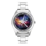 NTVOWPZO Three-Hand Analog Stainless Steel Watches for Men Easy Reader