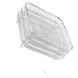 3Layer Air Fryer Racks Stainless Steel Square Air Fryer Basket Tray Stackable Dehydrator Racks Air Fryer Accessories Fit Kitchen