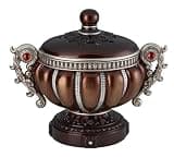 agnixnaf Decorative Jewelry Box, Reddish Bronze with Silver Accents,Handles, Ideal for Home Decoration or Storing Valuables