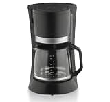 All-in-One Drip Coffee Maker — Drip-Proof, Keep-Warm Function, Transparent Water Level Window, Kitchen Essentials, Compact Coffee Maker, Auto-Shut-Off, Auto-Pause, Removable Filter Basket. (black)