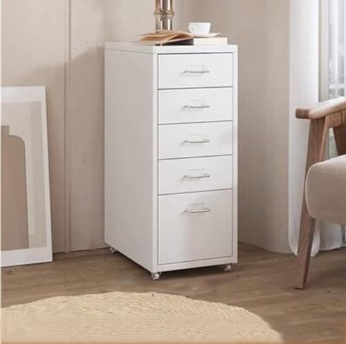 File Cabinets for Home Office, Rolling File Cabinet Drawer with Lock Casters - Under Desk Mobile File Cabinet for A4/Letter/Legal - Filing Cabinet with Lock