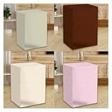 WGEDDP Customizable Dust Safe Cover Disguise 16 18 20 22 24 30 in, Zipper Access & Anti-Scratch Safe Lock Box Covers Protective for Equipment/Furniture Solid Color(Brown,18x18x59/45x45x150cm)