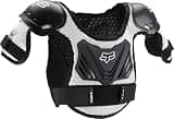 Fox Racing Youth Peewee Titan Roost Motocross Dirt Bike Deflector Chest Guard, Black/Silver, Medium/Large