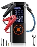 Jump Starter, Car Battery Jump Starter LED Display, 24000mAh Portable Jump Starter Battery Pack(10L Gas 10L Diesel Engine) with Booster, LED Light, Jumper Cables