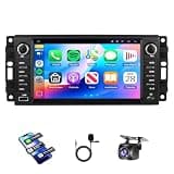 7" Car Stereo Radio for Jeep Compass 2009 2010 2011 2012 2013 2014 2015 2016, [4+64G] Android 13 Touchscreen Radio with Wireless Carplay Android Auto GPS Bluetooth WiFi SWC FM RDS Mirror Link