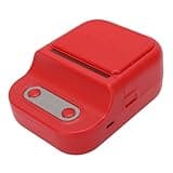 Asixxsix Label Maker Machine, Bluetooth Thermal Label Printer with Printing Paper, Portable Bluetooth Printer for School Office Home Business (Red)
