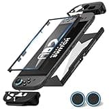 Protective Case for Nintendo Switch 2, Full Protection Switch 2 Cover, [Military-Grade Protection],TPU Shock-Absorption and Anti-Scratch with【Bult-in Screen Protector】& 2 X Thumb Grip