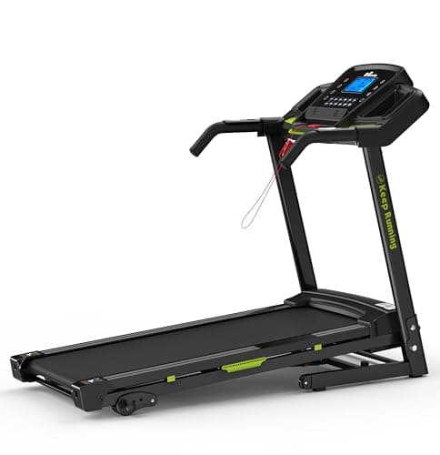 FLIMDER Treadmills for Home, Treadmill with 5% Incline, 16.5" Wide Belt, 3.0 HP, 330 Lbs Capacity, 0.5-8.5 MPH, Treadmill with Hand Bar, App, Heart Rate Monitor, Holder for Cup & Phone