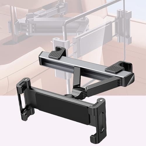 Car Headrest Tablet Holder for Dacia Duster Opel Astra H/J/G Insignia Zafira B 2000-2024, 360° Rotating Adjustable Mount, Universal Foldable Tablet Stand with Extendable Arm for 4.7–12.9" Devices