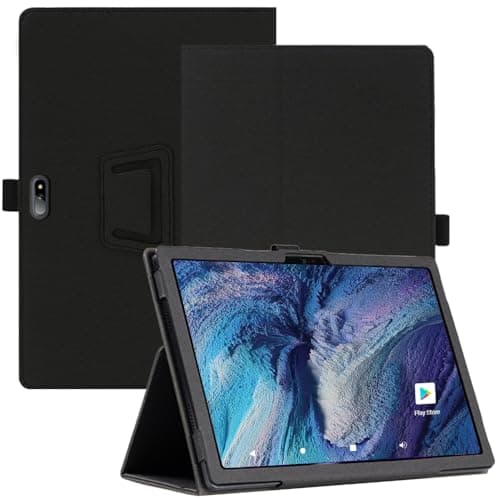 AKNICI Case for Logicom TAB 130 Tablet 10 Inch, Premium PU Leather Folio Folding Stand Protective Tablet Cover with Hand Strap Magnet for Logicom TAB 130