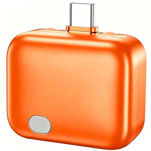 HEXIBII Smart Auto Stop Charging Adapter, Auto Disconnect Charger with Auto Power-Off Fast Charging, Auto Shut Off Phone Charger, Overcharge Protector for Tablet, Phone & USB Devices (Orange)