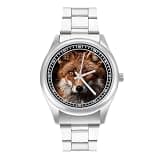 NTVOWPZO Three-Hand Analog Stainless Steel Watches for Men Easy Reader