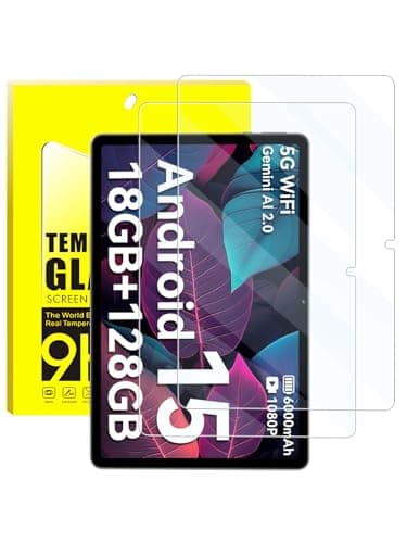 UHFOUWYU [2 Pack] Compatible with Zenva T310 Tablet Screen Protector 10.1 Inch, Anti-Glare Tempered Glass, Shockproof Scratch-Resistant.