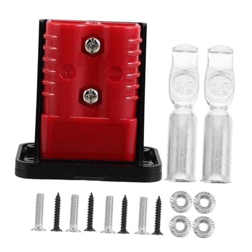 Homoyoyo 1set Quick Connect Disconnect Electrical Connector with Embedded Panel Cover for Automotive and Truck Battery Applications High-Temperature Resistant Easy to Use
