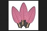 Holiday Bright Lights Led C9 SMD Bulb Pnk Bx25