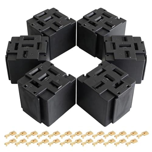 5 Pin Relay Socket Harness Set 12 V Automotive Electronics Program Relay Socket Black